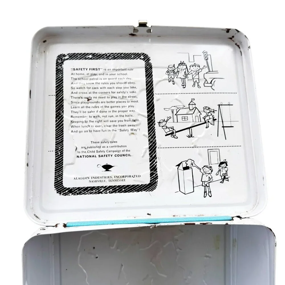 Vintage 70’s WALT DISNEY WORLD Mickey Mouse Lunch Box HAPPY 50 YEARS & Thermos